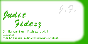 judit fidesz business card